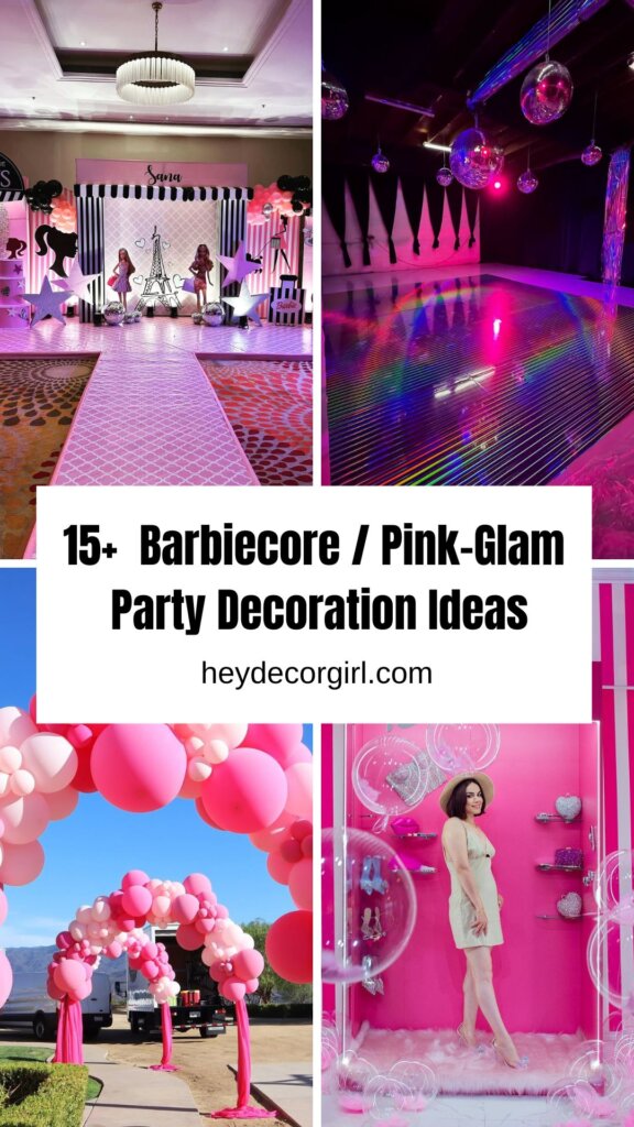 Barbiecore / Pink-Glam Party Decoration Ideas