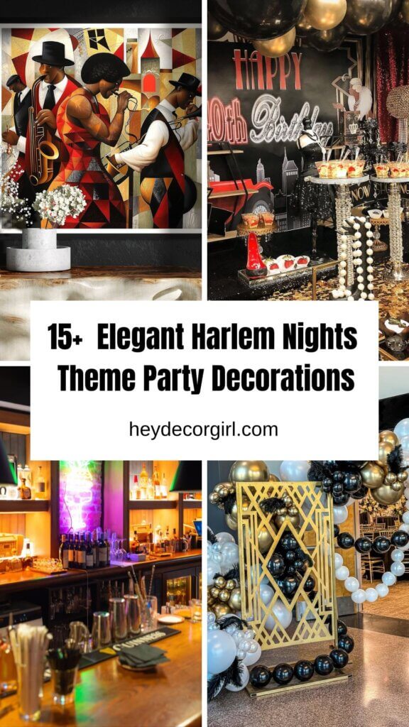 Elegant Harlem Nights Theme Party Decorations
