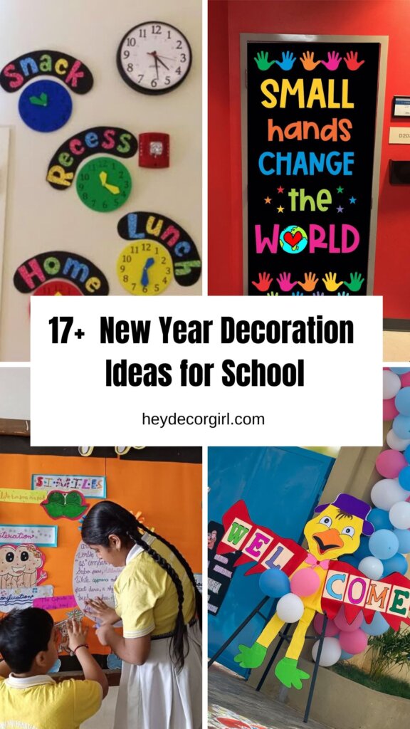 New Year Decoration Ideas for School