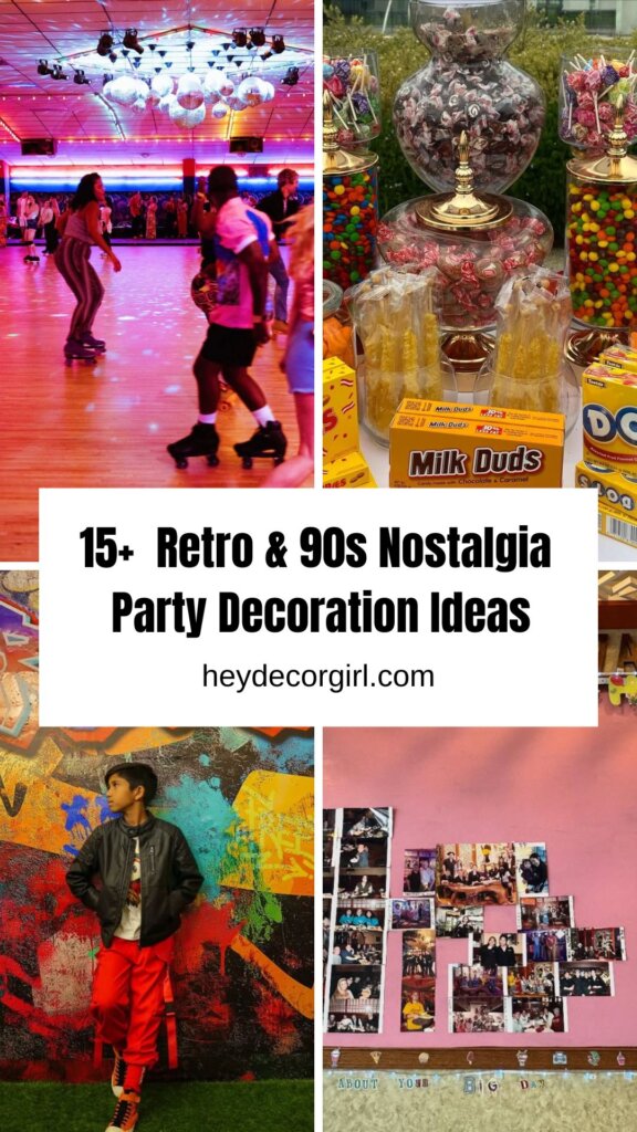 Retro & 90s Nostalgia Party Decoration Ideas