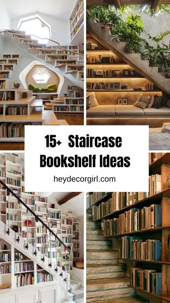 Staircase Bookshelf Ideas