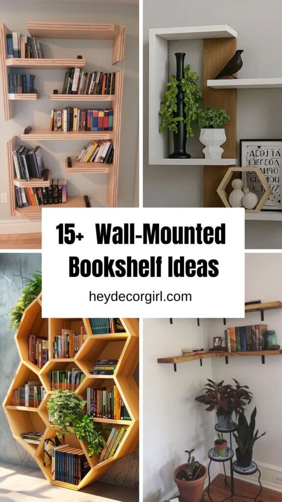 Wall-Mounted Bookshelf Ideas