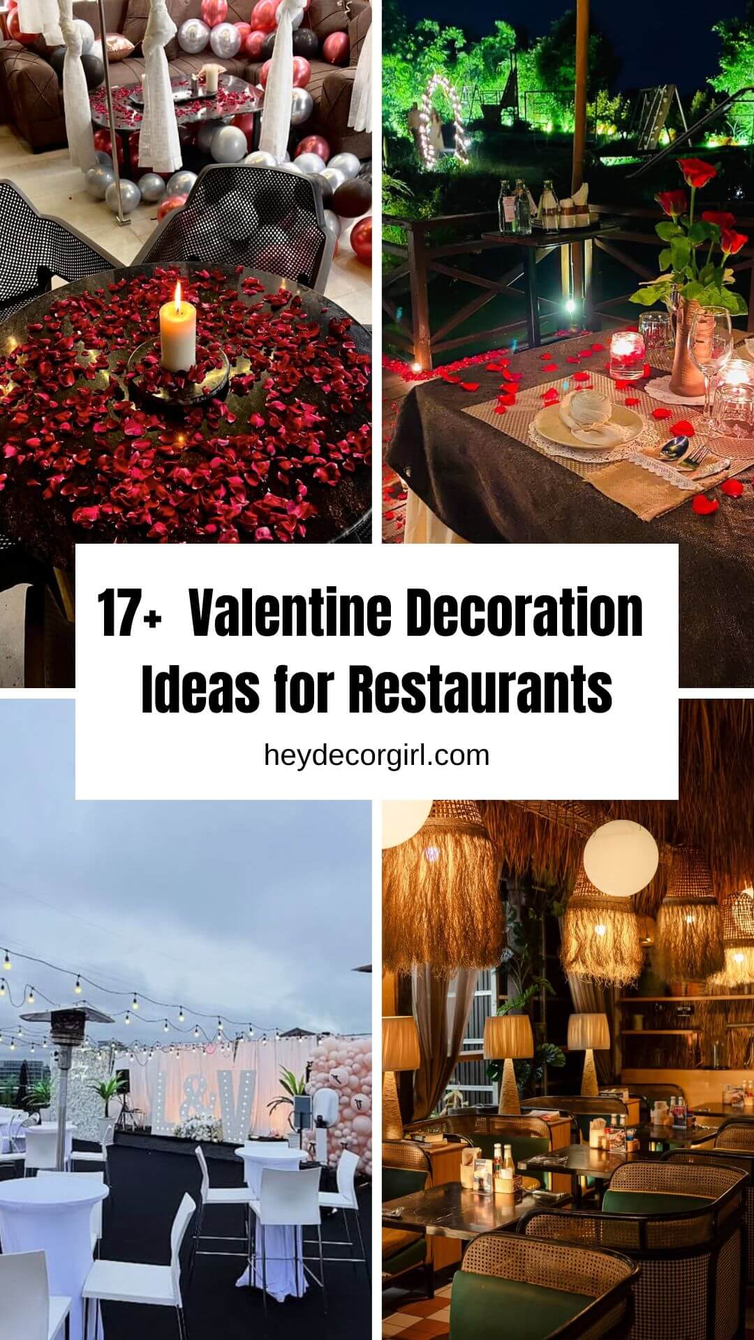 Valentine Decoration Ideas for Restaurants: Romantic Dining
