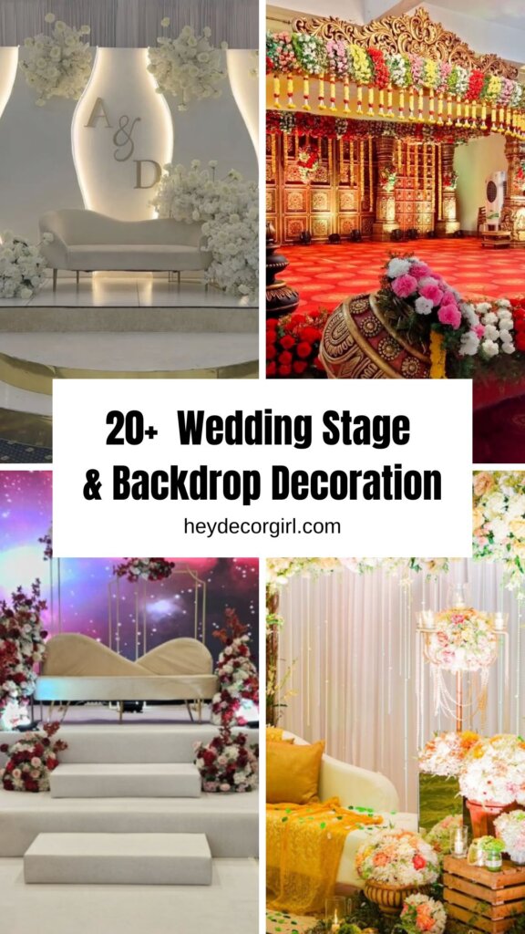 Wedding Stage and Backdrop Decoration