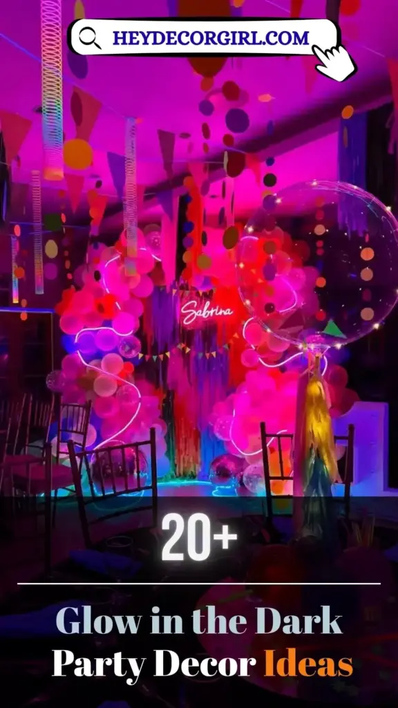 Glow in the Dark Party Decor