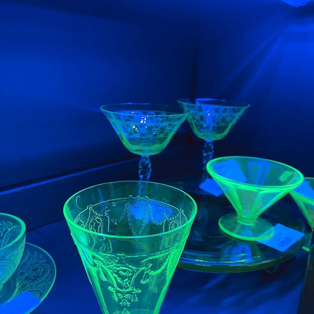 Glow in the dark party decor