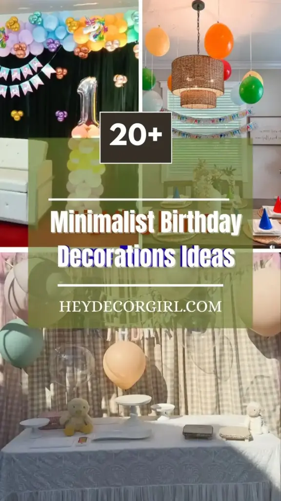 Minimalist Birthday Decorations