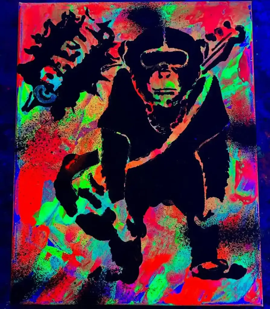 Glow in the dark party decor
