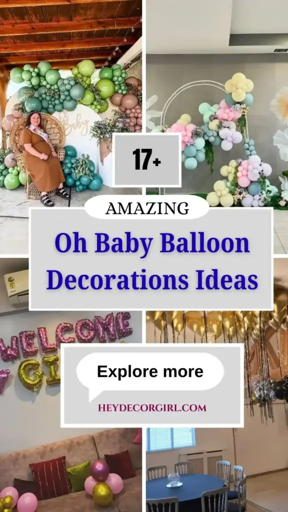 Oh Baby Balloon Decorations