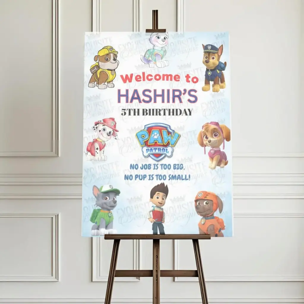 Paw Patrol themed decorations