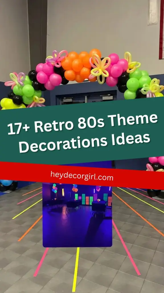 Retro 80s Theme Decorations