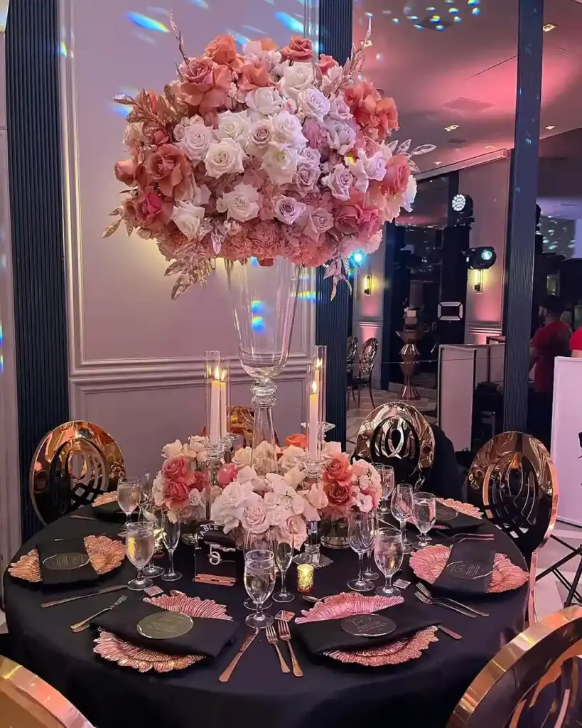 Rose Gold Birthday Decorations