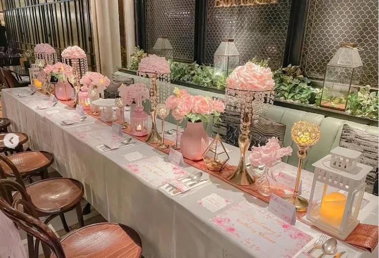 Rose Gold Birthday Decorations