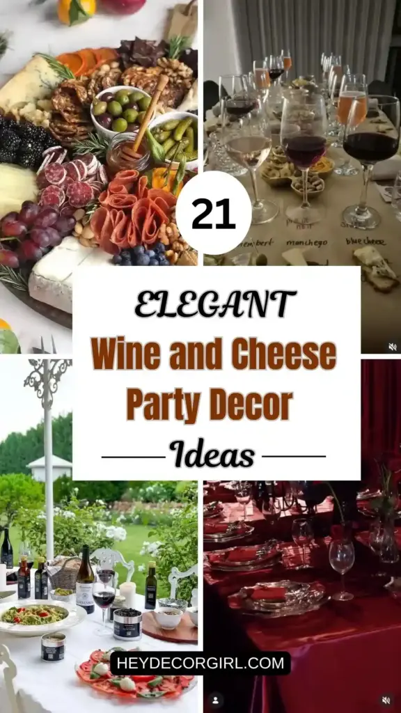 Wine and Cheese Party Decor
