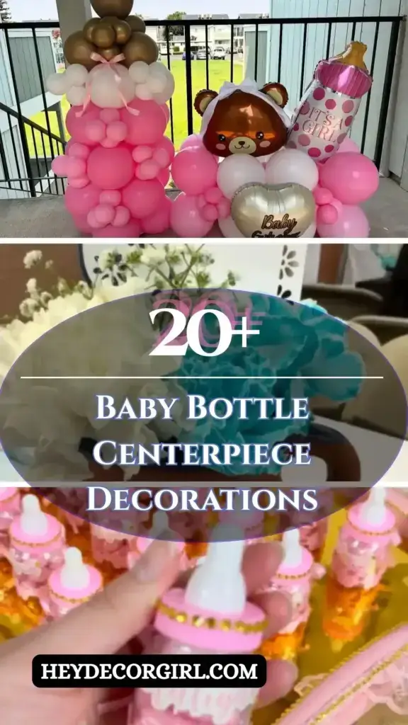 Baby Bottle Centerpiece Decorations