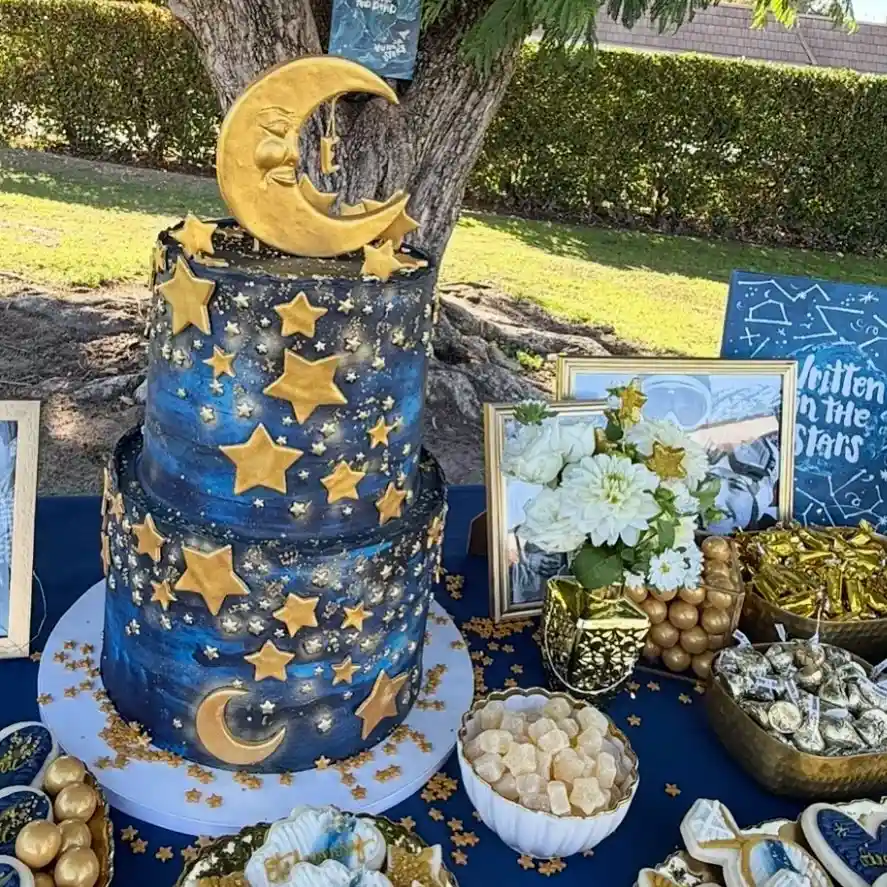 Cloud and Moon Baby Shower Decor