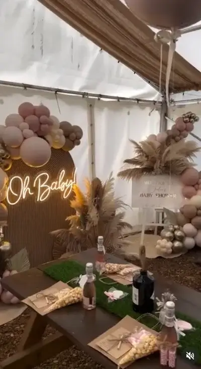 Neutral Boho Baby Shower Decor