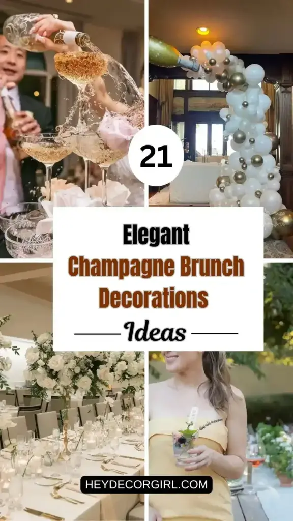 Elegant Champagne Brunch Decorations