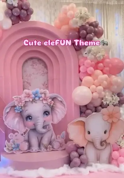 Baby elephant theme decorations