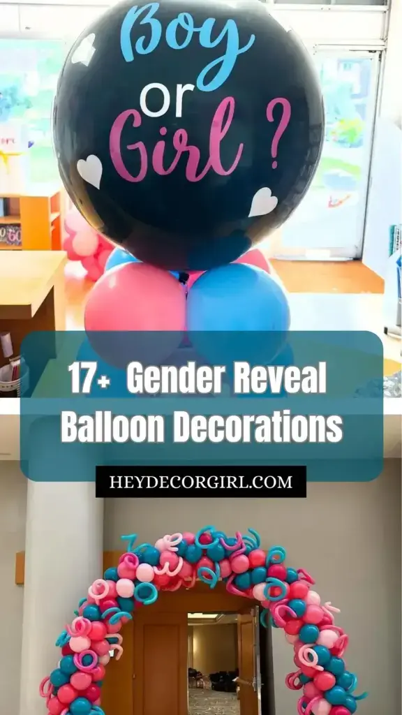 Gender Reveal Balloon Decorations