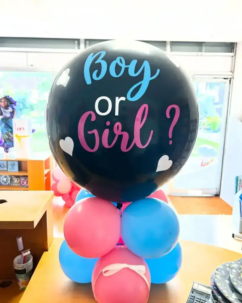 Gender Reveal Balloon Decorations