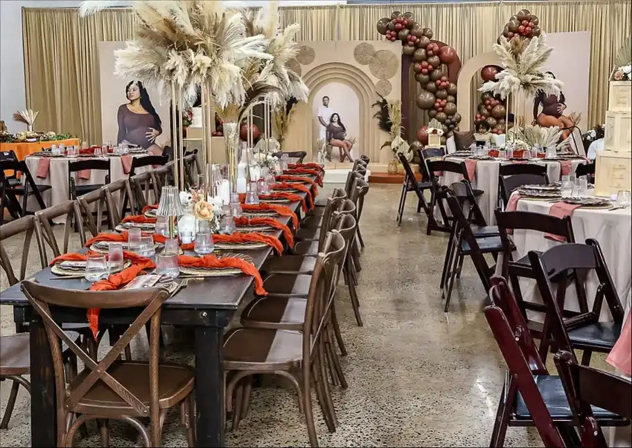 Neutral Boho Baby Shower Decor