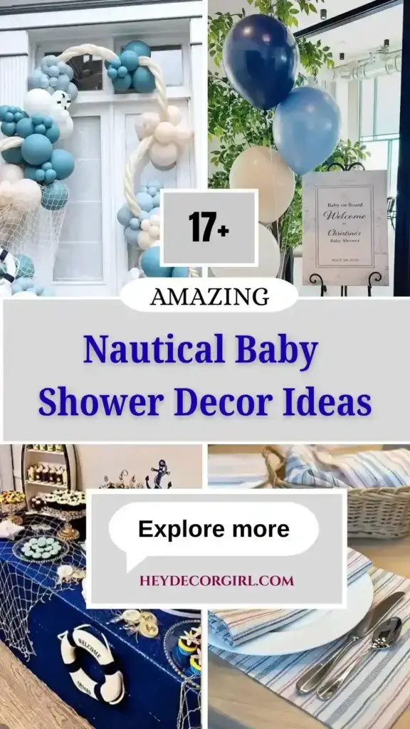 Nautical Baby Shower Decor