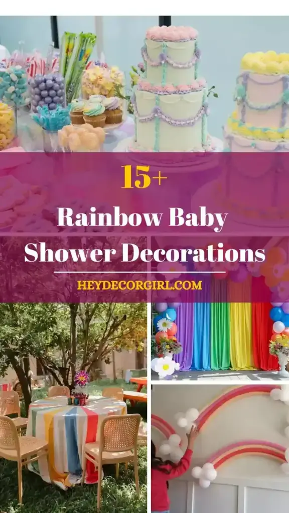 Rainbow Baby Shower Decorations
