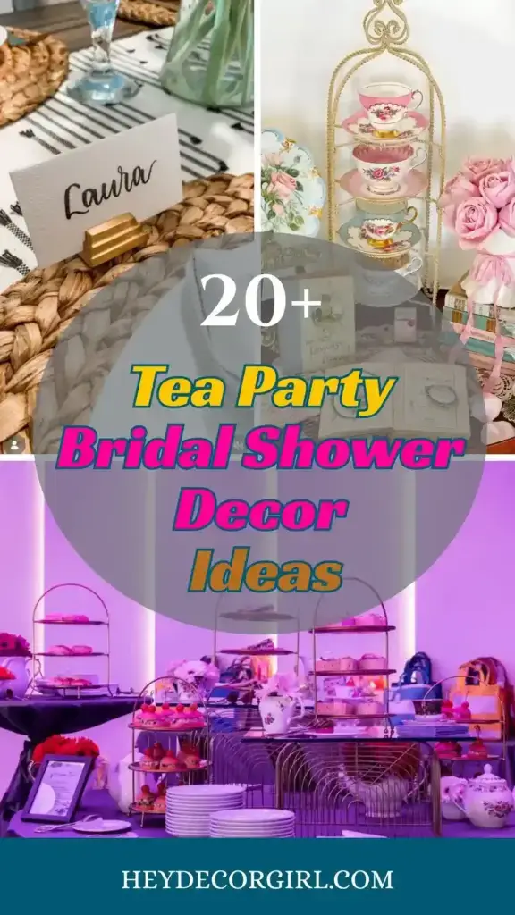 Tea Party Bridal Shower Decor